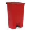 Afvalbak STEP-ON CLASSIC rood 87 liter Rubbermaid