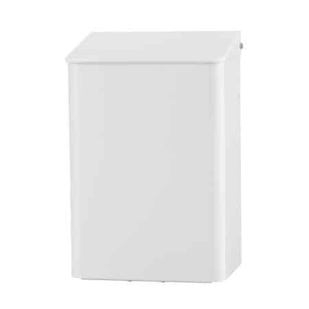 Afvalbak 6 liter wit RVS Wit gepoedercoat MediQo-line