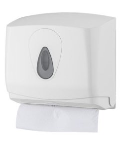 Handdoekdispenser mini kunststof ABS kunststof Wit PlastiQline